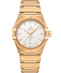 Omega Constellation 39mm Silver Dial 18k Yellow Gold Bracelet 131.50.39.20.02.002