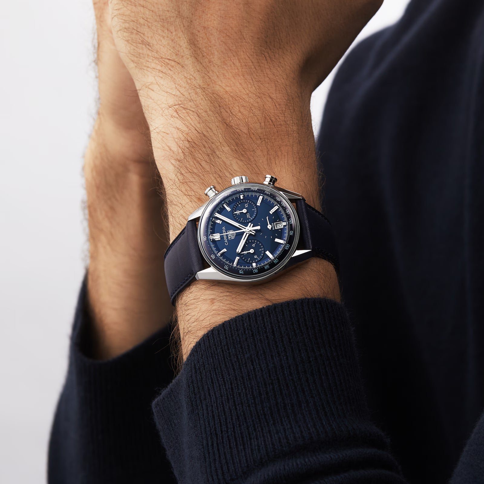 TAG Heuer Carrera Chronograph 39mm Mens Watch Blue CBS2212.FC6535 - Image 2