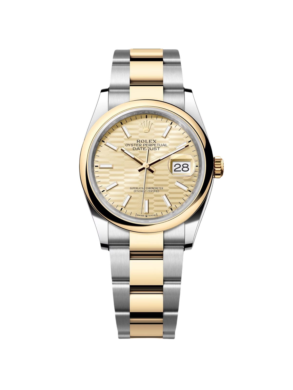 Rolex Datejust 126203 Golden Fluted Dial 36mm Domed Bezel - Image 2