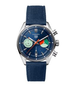 TAG Heuer Carrera Chronograph Skipper 39mm Mens Watch Blue CBS2213.FN6002