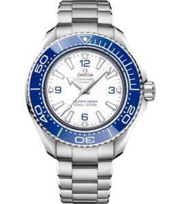 Omega Seamaster Planet Ocean 6000M 45.5mm White Dial O‑MEGASTEEL Bracelet 215.30.46.21.04.001