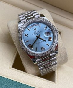 Alternative view of Rolex Day-Date 40mm 228396TBR-0030 Ice Blue Roman Dial