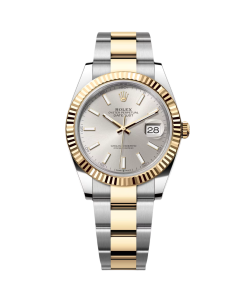 Rolex  Datejust 41mm 126333 Silver Index Oyster Steel and Yellow Gold Mens Watch
