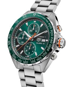 Alternative view of TAG Heuer Formula 1 Chronograph 44mm Mens Watch Green CAZ201H.BA0876