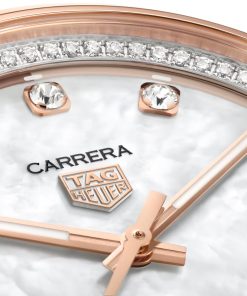 Alternative view of TAG Heuer Carrera Date 36mm Ladies Watch Mother Of Pearl Diamond WBN2351.BD0000