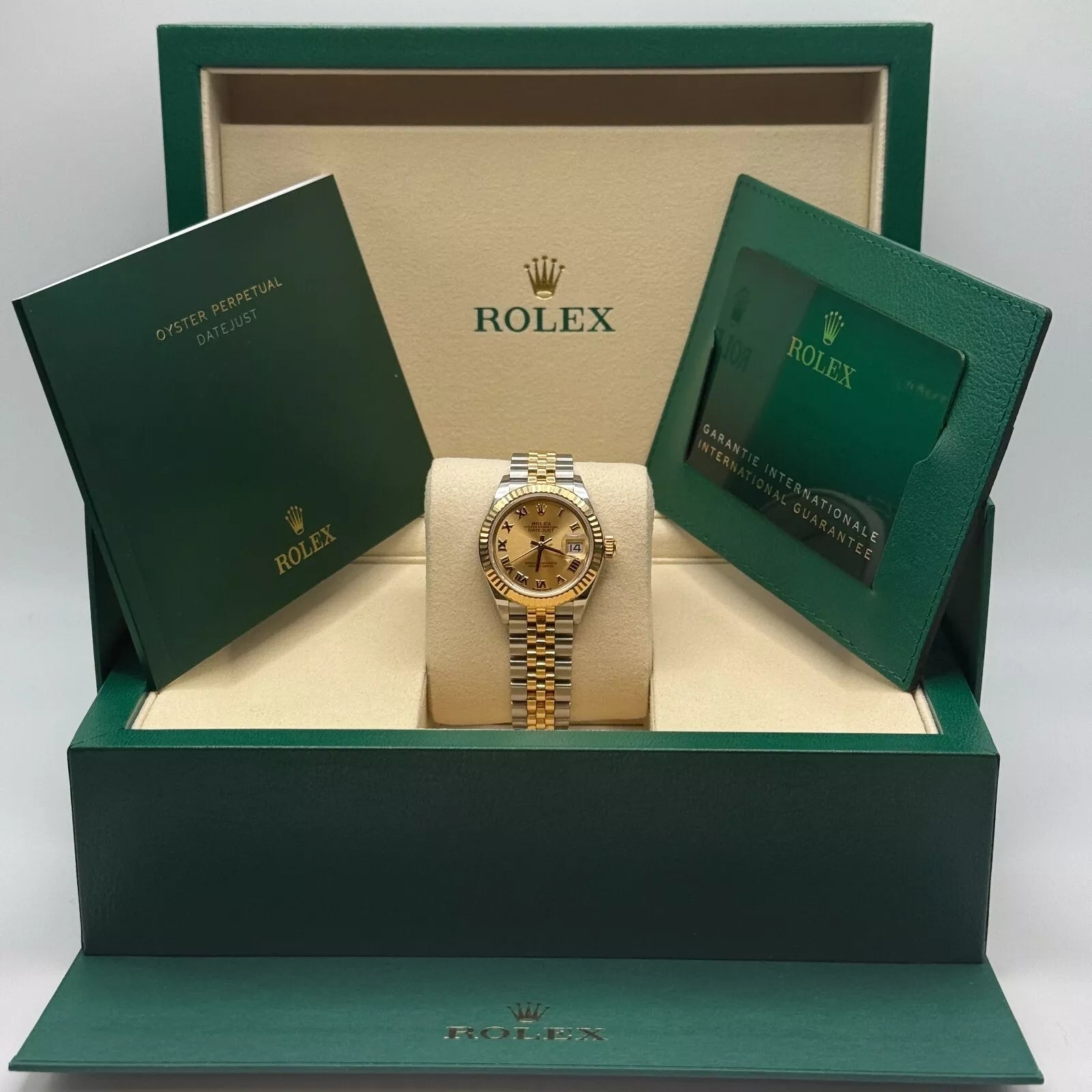 Rolex Lady-Datejust 28mm 279173 Champagne Roman Dial Oyster Bracelet - Image 10