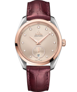 Omega Seamaster Aqua Terra 150M 38 mm Linen Dial Stainless Steel and  Sedna�?18k Rose Gold Strap 220.23.38.20.59.001