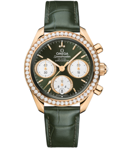 Omega Speedmaster 38 Green Dial 38mm with Diamond Moonshine�?18k Rose Gold Strap 324.58.38.50.60.001