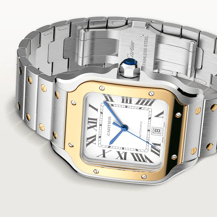 Cartier SANTOS Gold Mix 39mm - Image 5