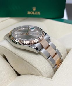 Alternative view of Rolex Datejust 41mm 126331 Sundust Diamond Jubilee Steel and Everose Gold Watch