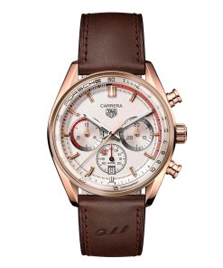 TAG Heuer Carrera Chronosprint X Porsche Special Edition 42mm Mens Watch Beige CBS2040.FC8318