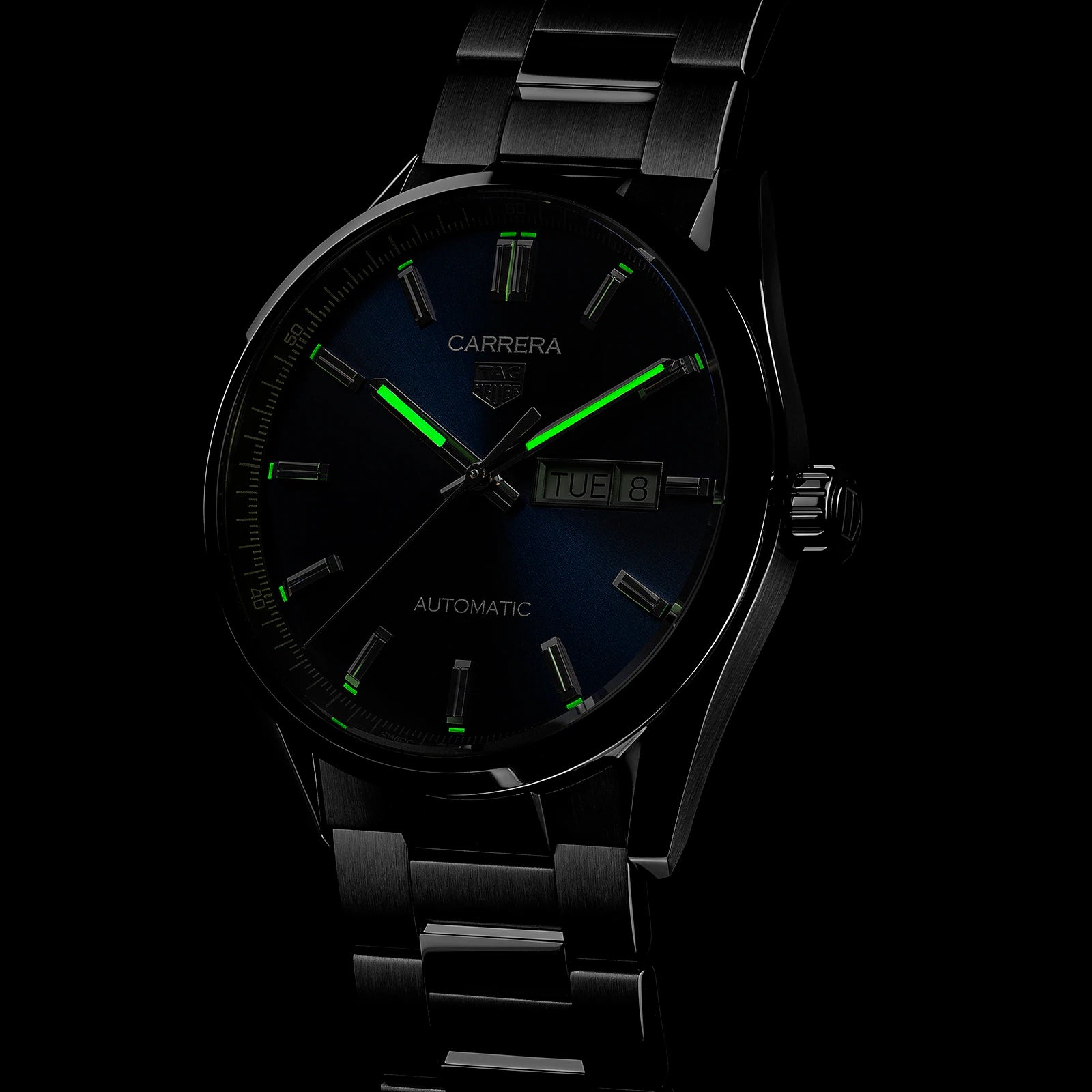 TAG Heuer Carrera Three-Hand Day-Date 41mm Automatic Mens Watch WBN2012.BA0640 - Image 4