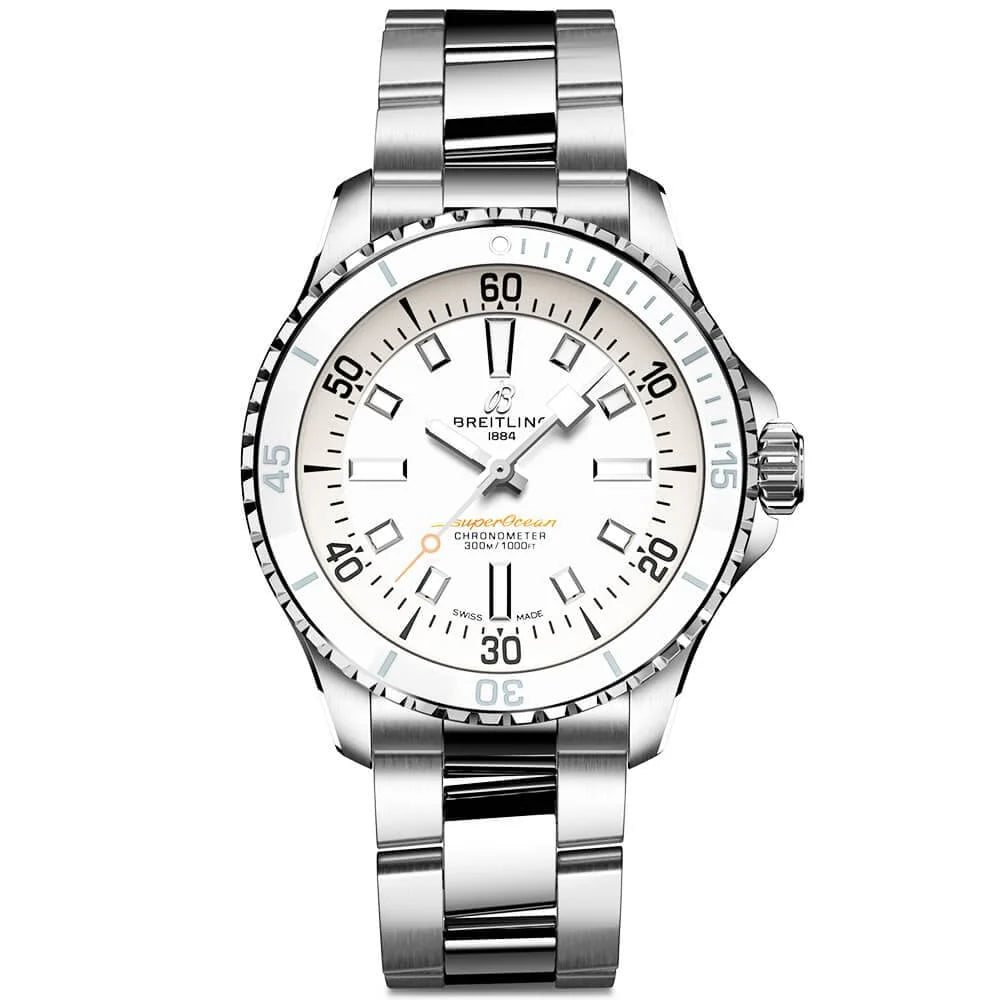 【Free Shipping】【Free Shipping】BREITLINGSuperocean 36mm White Dial Ladies Automatic Bracelet Watch