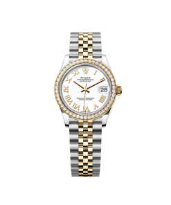 Alternative view of Rolex Datejust m278383RBR 31mm White Roman Dial Oyster Bracelet