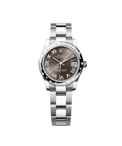 Rolex Datejust m278344 Dark Grey Dial 31mm Domed Diamond