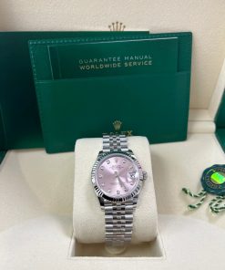 Alternative view of Rolex Lady-Datejust 28mm 279174 Pink Diamond Dial Oyster Bracelet
