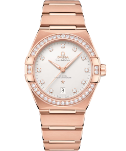 Omega Constellation 39mm Silver Dial with Diamonds Sedna�?18k Rose Gold Bracelet 131.55.39.20.52.001