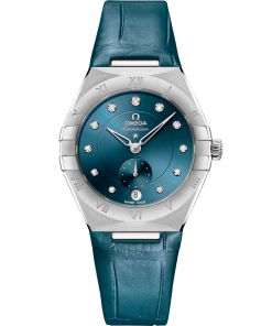 Omega Constellation 34mm Blue Dial with Diamonds Stainless Steel Strap 131.13.34.20.53.001