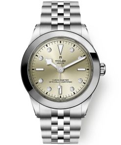 TUDOR Black Bay 39mm Champagne Diamond Set Dial Men's Bracelet Watch M79660-0006