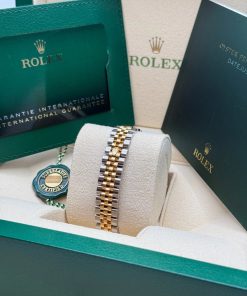 Alternative view of Rolex Lady-Datejust 28mm 279383RBR Champagne Diamond Dial Yellow Rolesor Oyster Bracelet