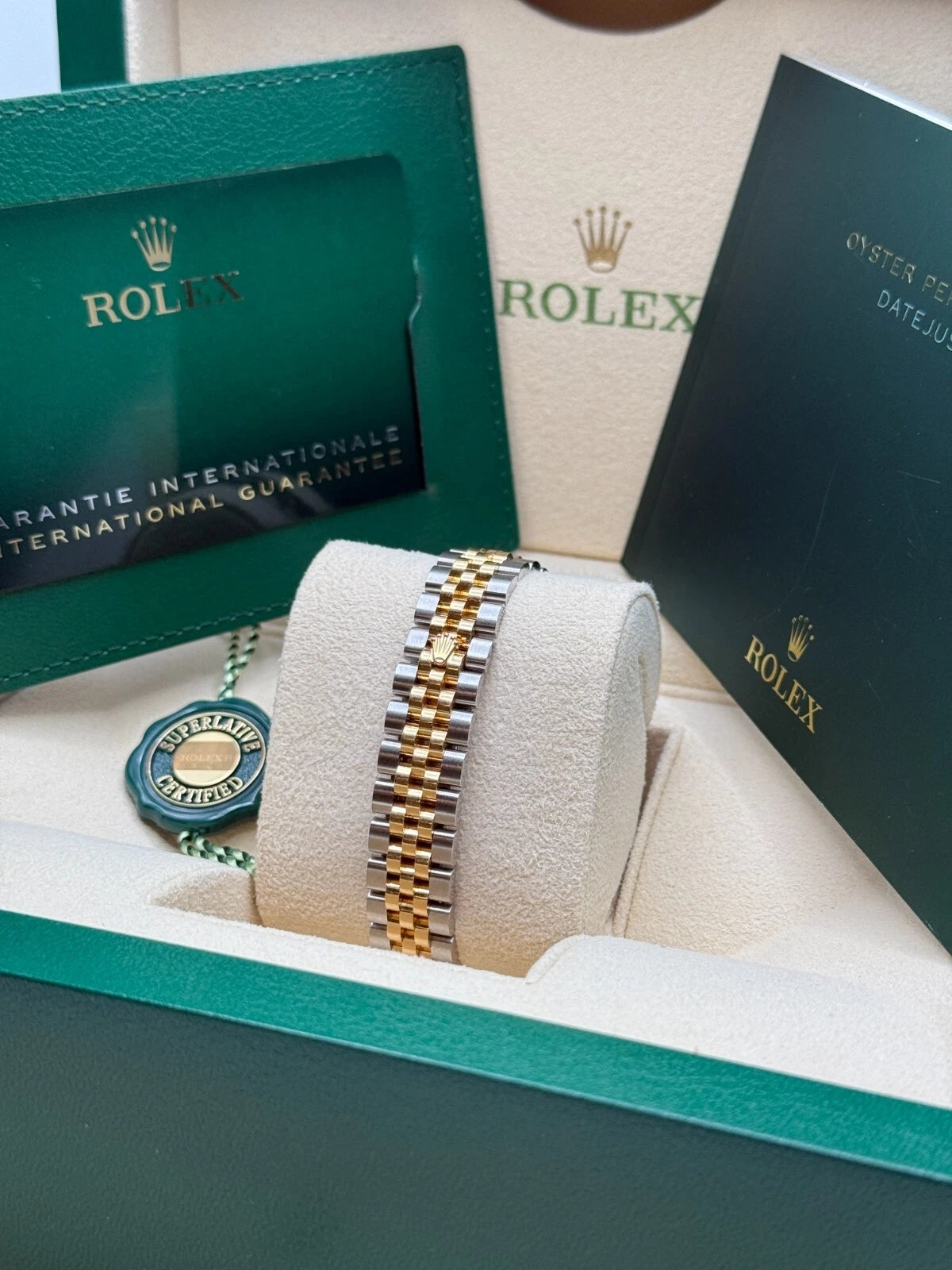 Rolex Lady-Datejust 28mm 279383RBR Champagne Diamond Dial Yellow Rolesor Oyster Bracelet - Image 2