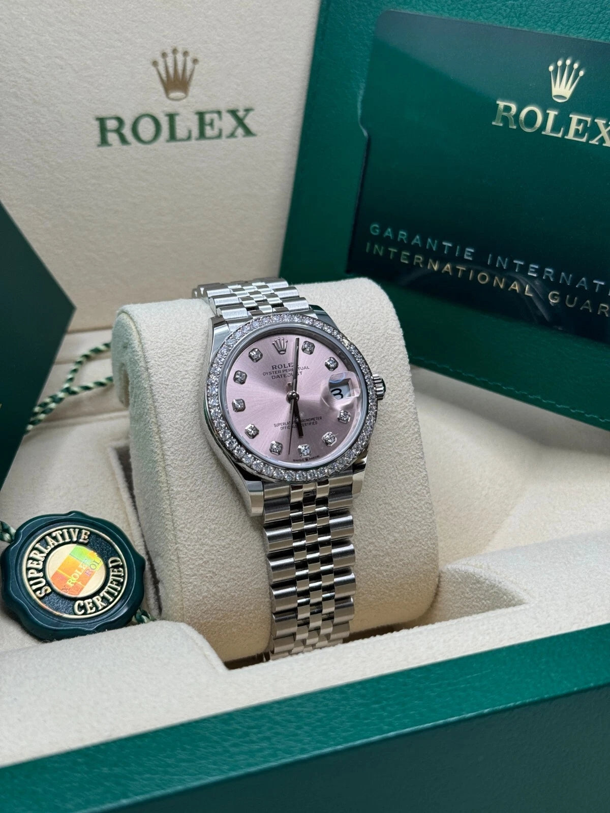 Rolex Lady-Datejust 28mm 279384RBR Pink Dial Oyster Bracelet - Image 5