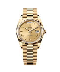 Rolex Day-Date President 40mm Yellow Gold Champagne Roman Numeral Dial - 228238