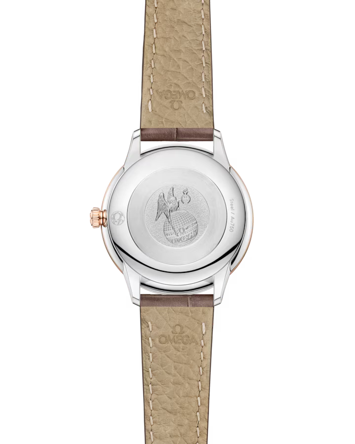 Omega De Ville Prestige 27.5 mm Silver Dial with Diamonds Stainless Steel and Sedna�?18k Rose Gold Strap 434.23.28.60.52.001 - Image 2