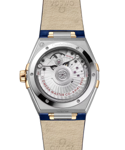 Alternative view of Omega Constellation 36mm Red Dial with Diamonds Stainless Steel and 18k Yellow Gold Strap 131.28.36.20.53.001