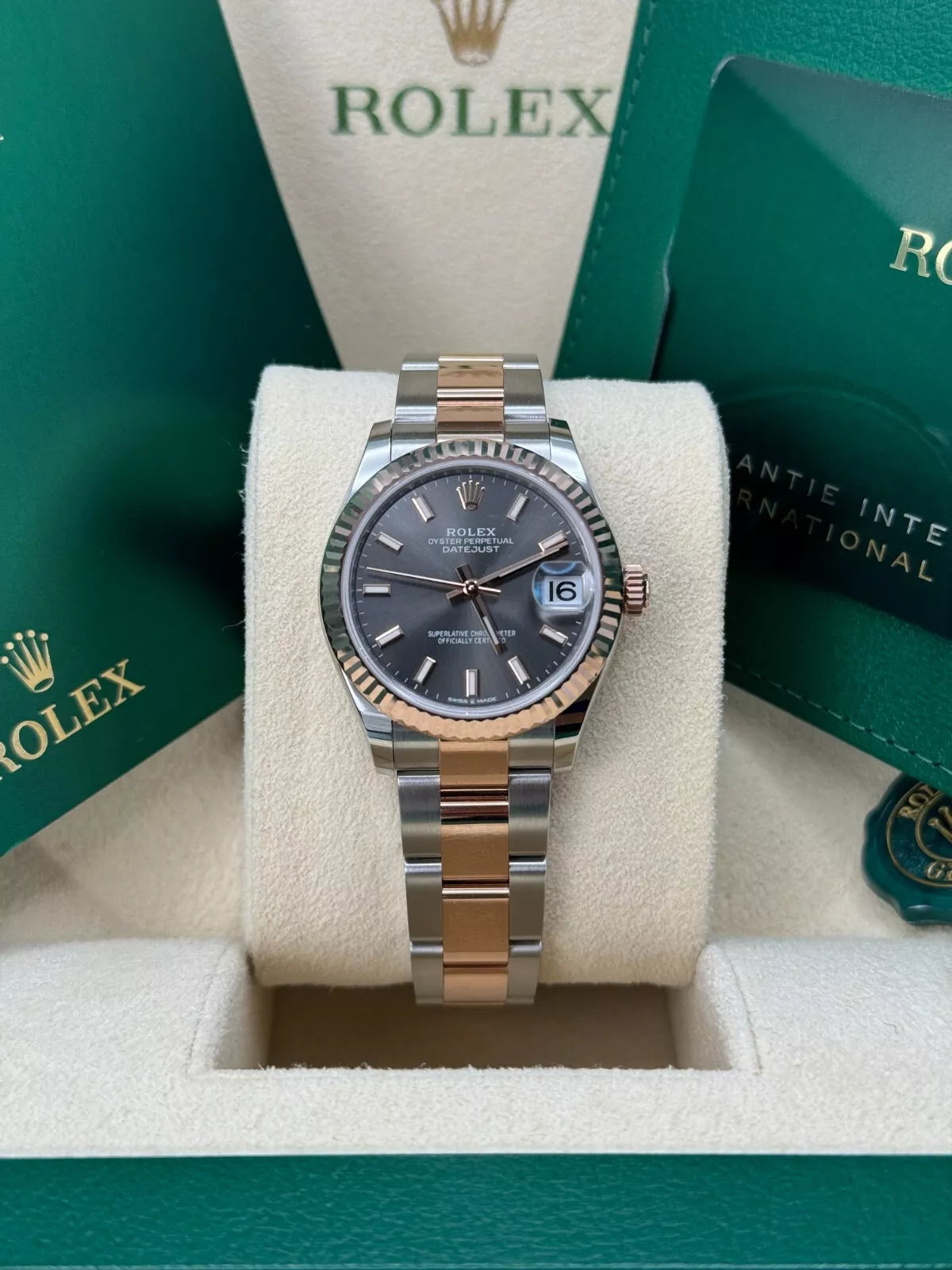 Rolex Datejust m278271-0017/0018 Slate 31mm Dial Oyster Bracelet Watch - Image 11