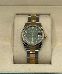 Alternative view of Rolex Datejust m278243-0015/0016 31mm Olive Green Dial Yellow Rolesor Oyster Watch