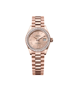 Alternative view of Rolex  Lady-Datejust 28mm 279135RBR Rosé Roman Dial