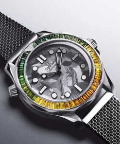 Alternative view of Omega Seamaster Diver 300M 42mm Grey Dial with Diamonds Canopus Gold�?Bracelet 210.55.42.20.99.001