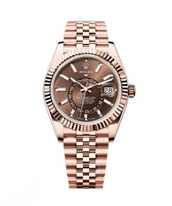 Rolex  Sky-Dweller 42mm 336935-0006 Rose Gold Chocolate Dial Jubilee