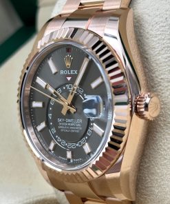 Alternative view of Rolex  Sky-Dweller 42mm 336935-0004 Rose Gold Rhodium Dial Oyster