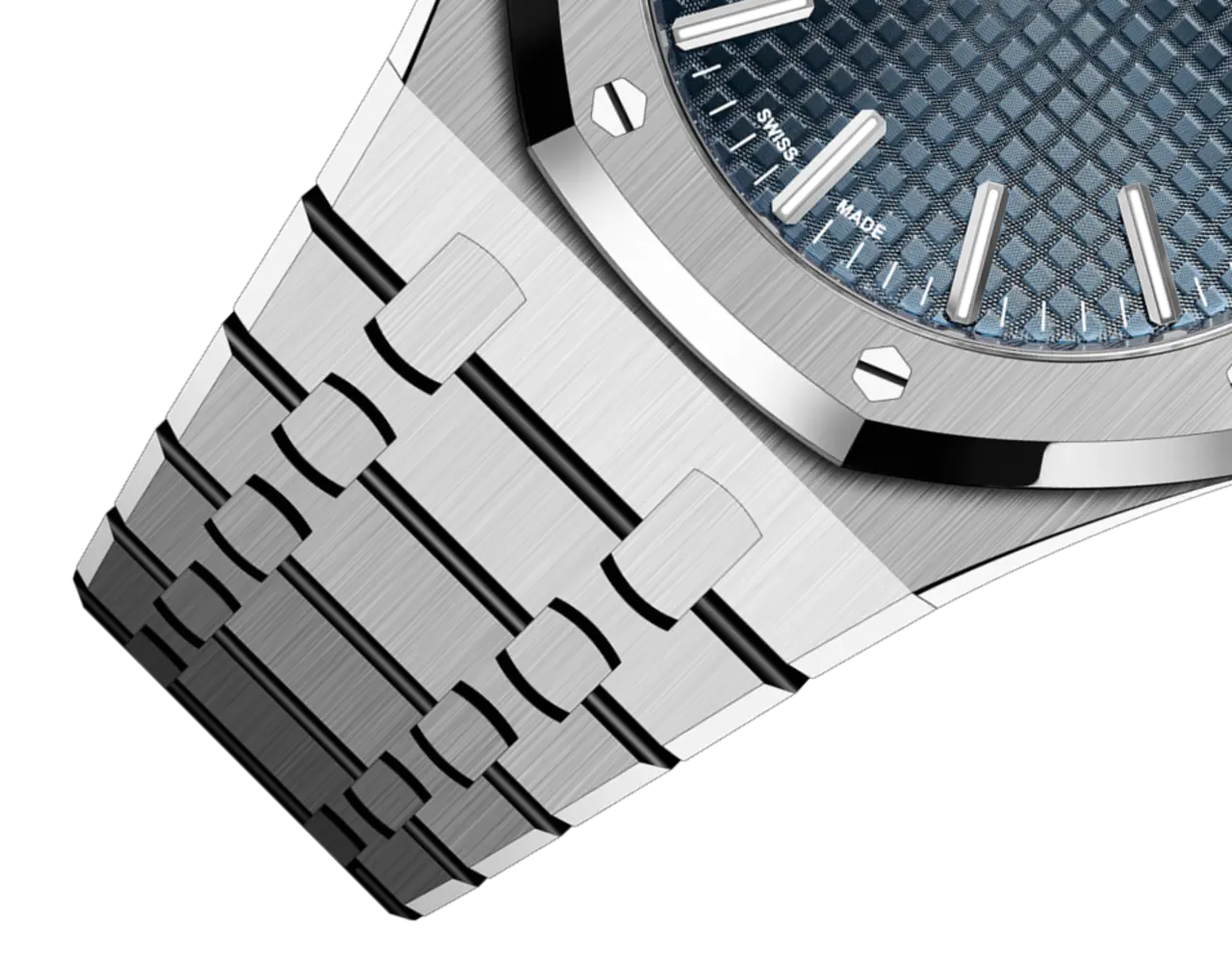 Audemars Piguet Royal Oak 41mm Stainless Steel Blue Dial 15500ST.OO.1220ST.01 - Image 4