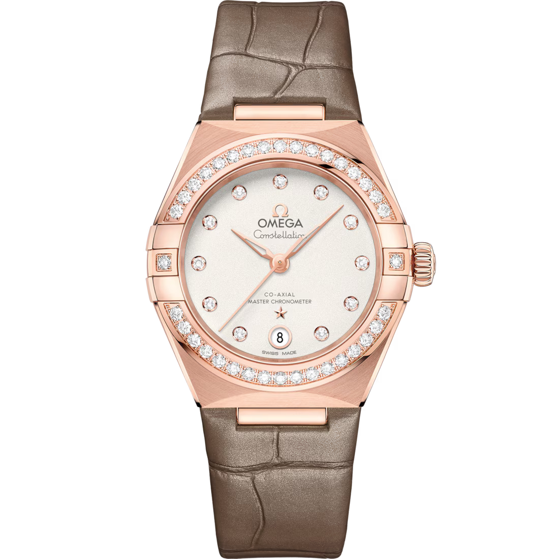 Omega Constellation Ladies' Selection 29mm Sedna�?gold on leather strap 131.58.29.20.52.002