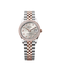 Rolex Datejust m278381-0015/0016 Silver Diamond Dial Diamond-Set Bezel 31mm