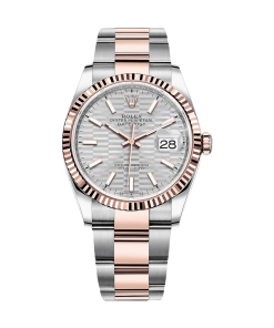 Alternative view of Rolex  Datejust 36mm 126231 Silver Fluted Motif Dial Jubilee Bracelet