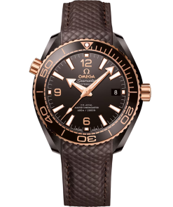 Omega Seamaster Planet Ocean 600M 39.5mm Brown Dial Brown ceramic Strap 215.62.40.20.13.001