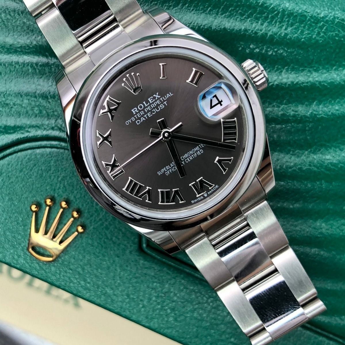 Rolex Datejust m278240-0015/0016 31mm Dark Grey Roman Domed Bezel Oyster Oystersteel - Image 8