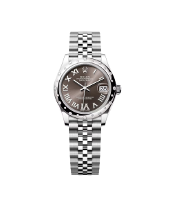 Rolex Datejust m278344 Dark Grey Dial 31mm Domed Diamond