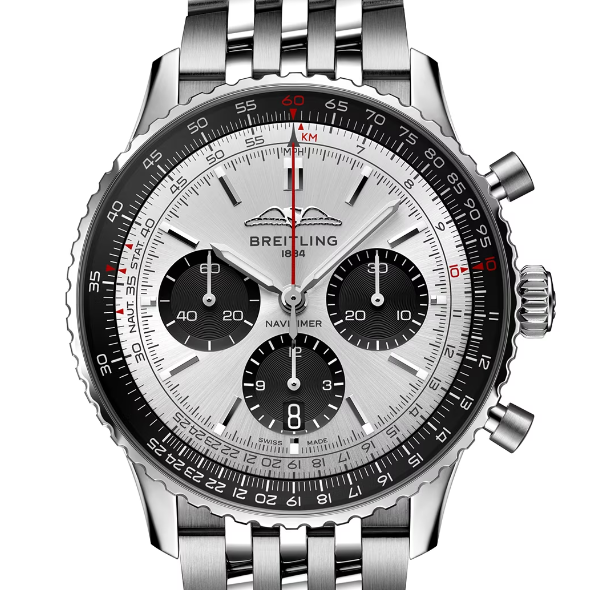 Breitling AB0138241G1A1 Navitimer B01 Silver Dial - Νew - Image 2
