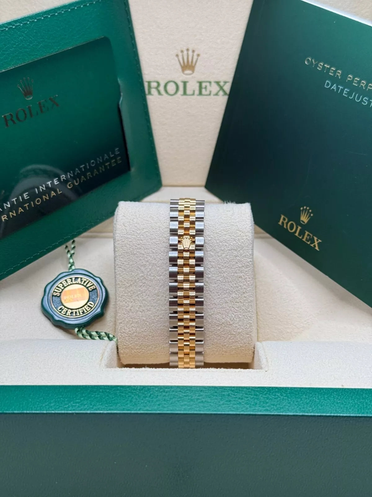 Rolex Lady-Datejust 28mm 279383RBR Champagne Diamond Dial Yellow Rolesor Oyster Bracelet - Image 3