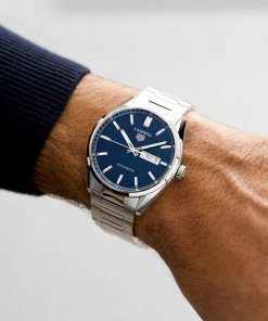 Alternative view of TAG Heuer Carrera Three-Hand Twin-Time 41mm Automatic Mens Watch WBN201A.BA0640