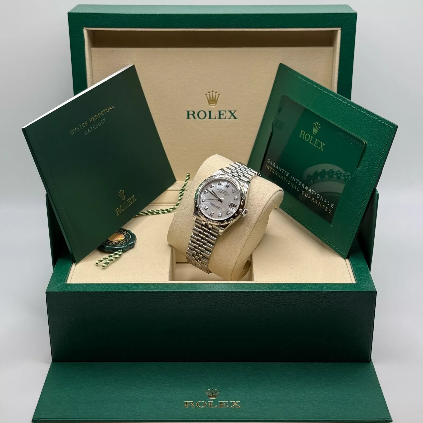 Rolex Datejust m278344-0005/0006 Mother-of-Pearl Dial 31mm Domed Diamond Oyster Watch - Image 5