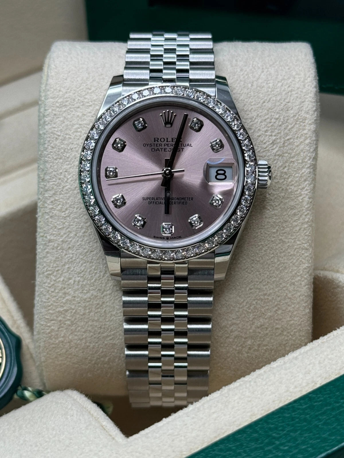 Rolex Lady-Datejust 28mm 279384RBR Pink Dial Oyster Bracelet - Image 8