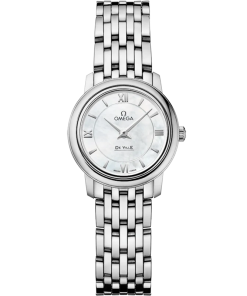 Omega De Ville Prestige 24.4 mm White Dial Stainless Steel Bracelet 424.10.24.60.05.001