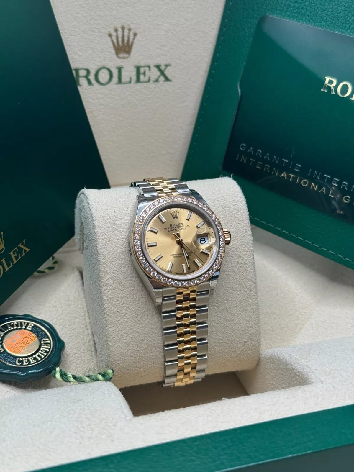 Rolex Lady-Datejust 28mm 279383RBR Champagne Dial Yellow Rolesor Oyster Bracelet - Image 5