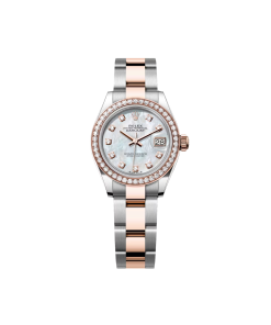 Alternative view of Rolex Lady-Datejust 28mm 279381RBR Mother-of-Pearl Diamond Dial Oyster Bracelet